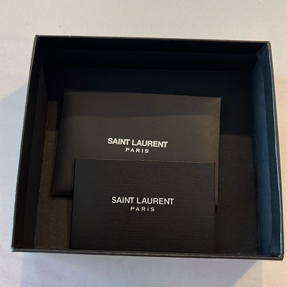 Saint Laurent Double Card Holder Golden Color Limited Edition Lucky Feng shui - Picture 7 of 7